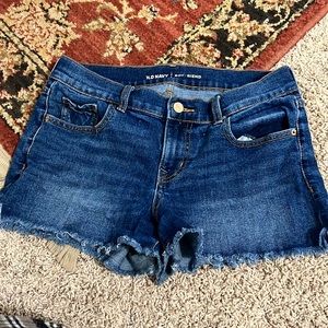 Women's Jean shorts, raw hem